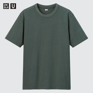 UNIQLO U CREW NECK SHORT SLEEVE T-SHIRT | DARK GREEN FALL 2020